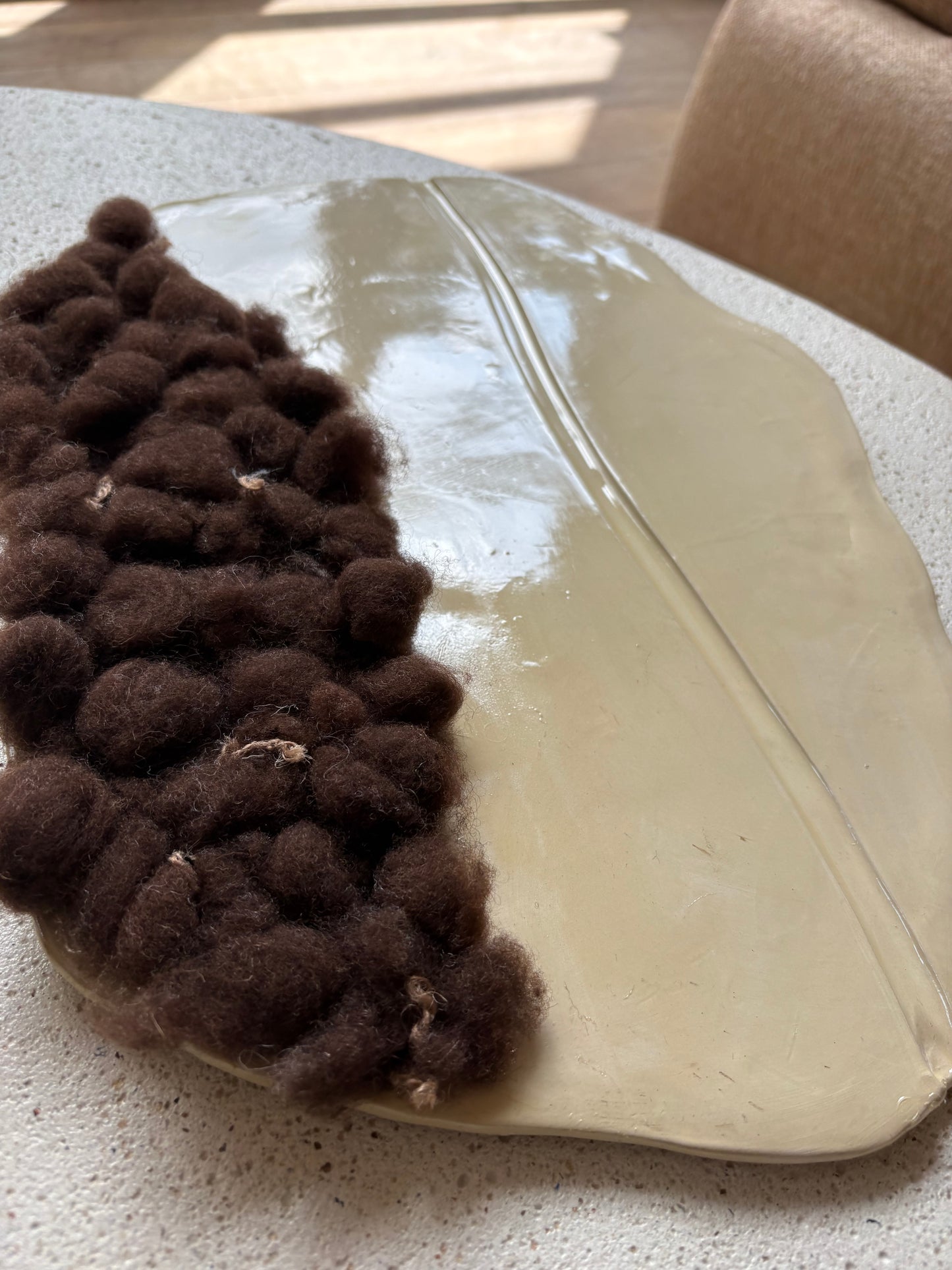 ORGANIC . L . Beige sculpté