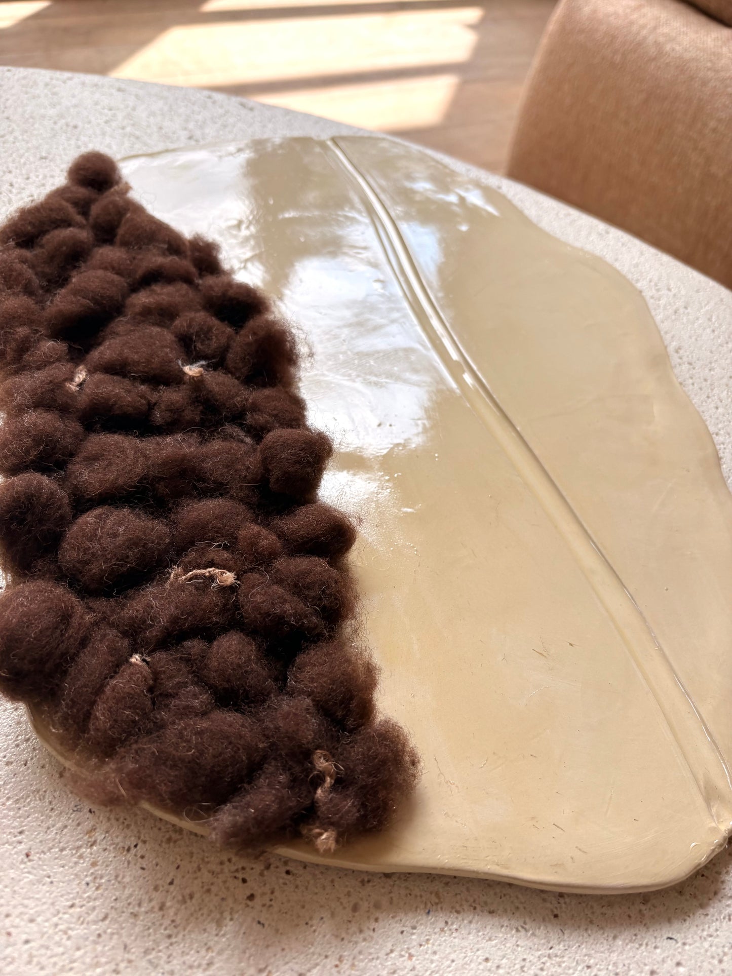 ORGANIC . L . Beige sculpté